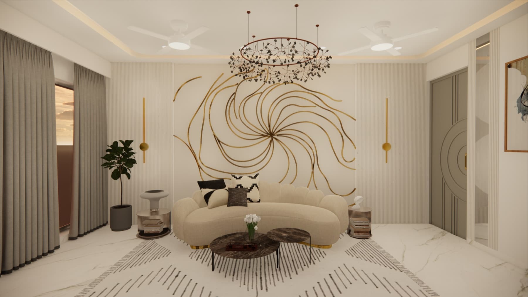 The Gilded Living Room